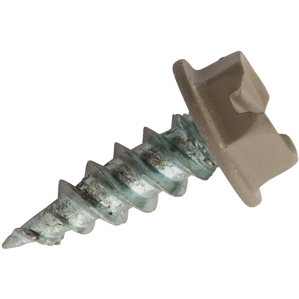 #8 X 1/2 In. Clay Slotted Hex Washer Head Screw (100-count)