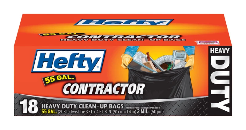 55 Gal. Contractor Black Trash Bag (16-count)