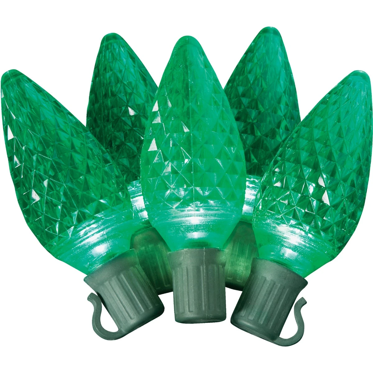 Green 25-bulb C9 Led Light Set - Energy Efficient Holiday Lighting