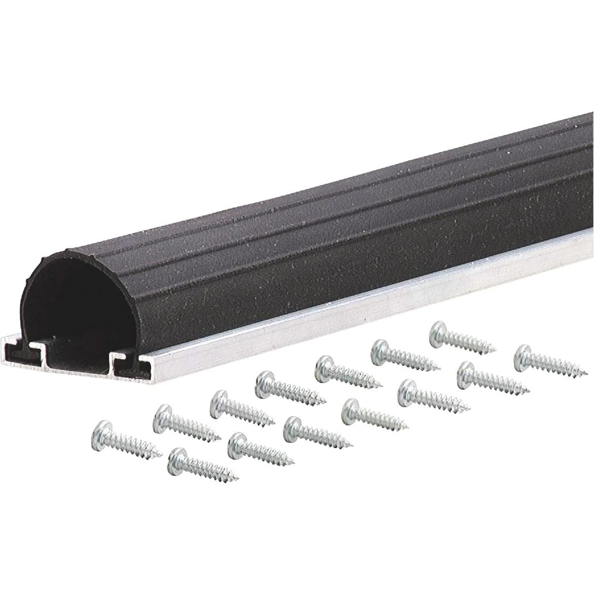 Building Products 9 Ft. Black Aluminum And Vinyl Garage Door Bottom Seal
