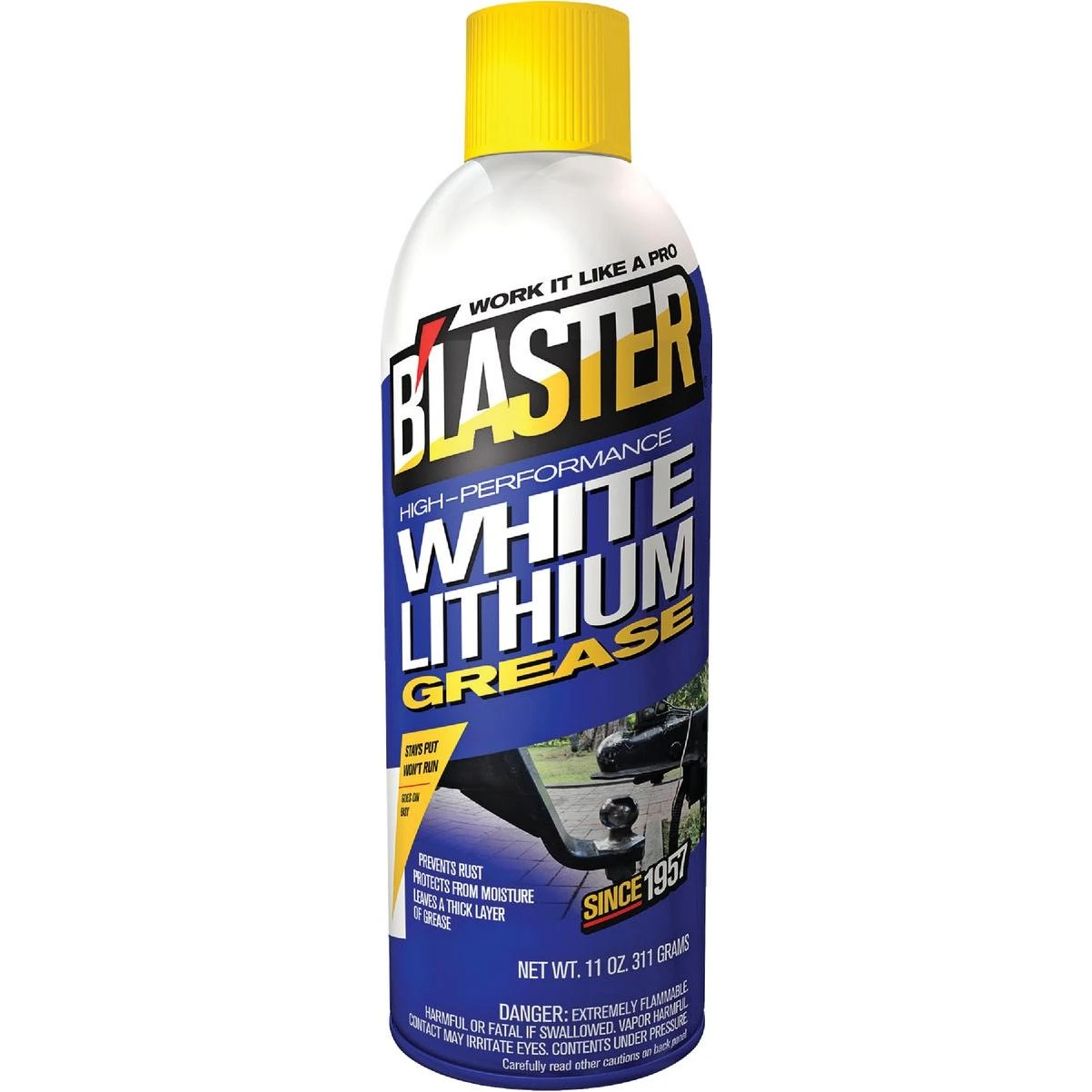 Blaster 11 Oz. Aerosol High-performance White Lithium Grease