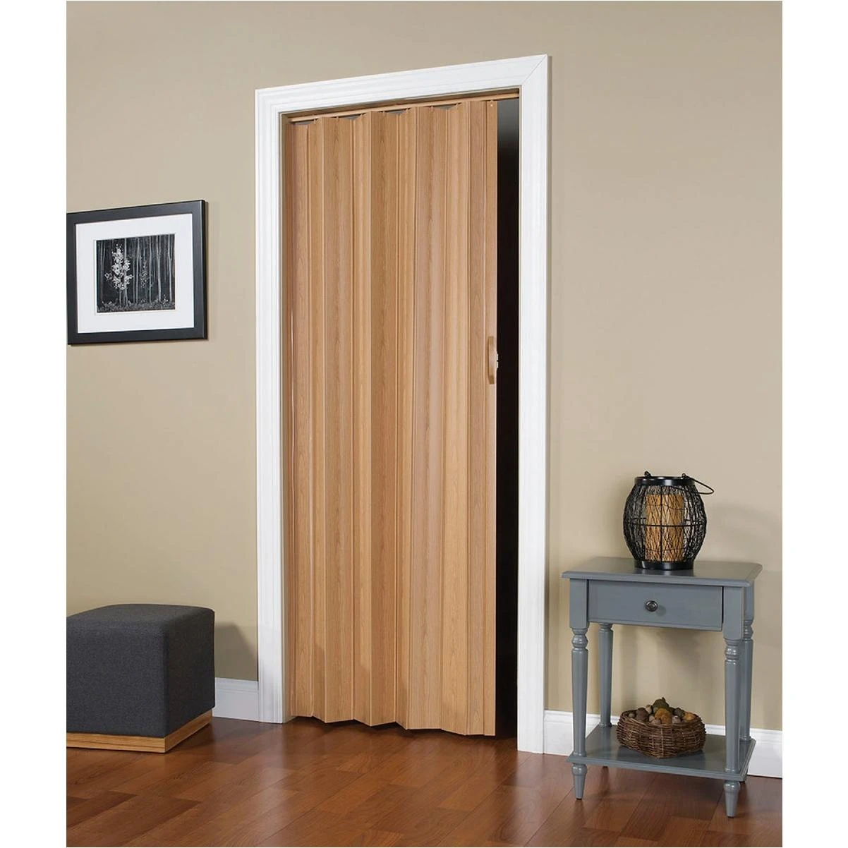 Via 24 In. To 36 In. W. X 80 In. H. Oak Accordion Folding Door