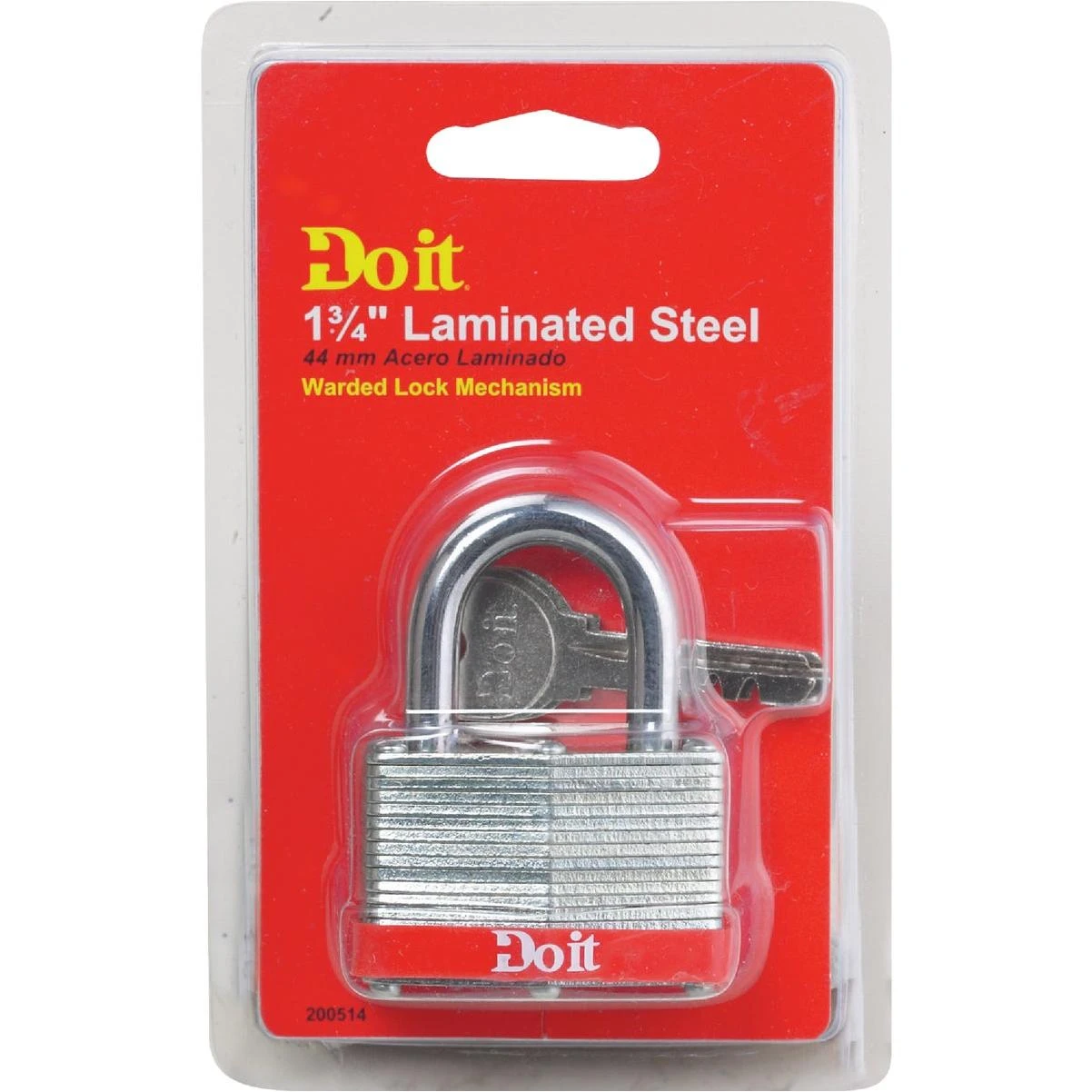 1-3/4 In. Warded Steel Padlock