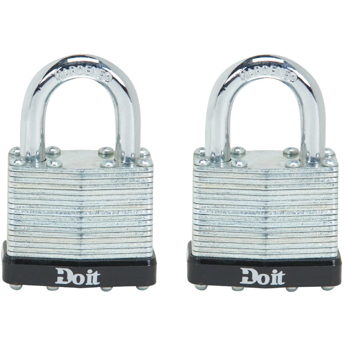 1-1/2 In. W. Laminated Steel Padlock (2-pack)