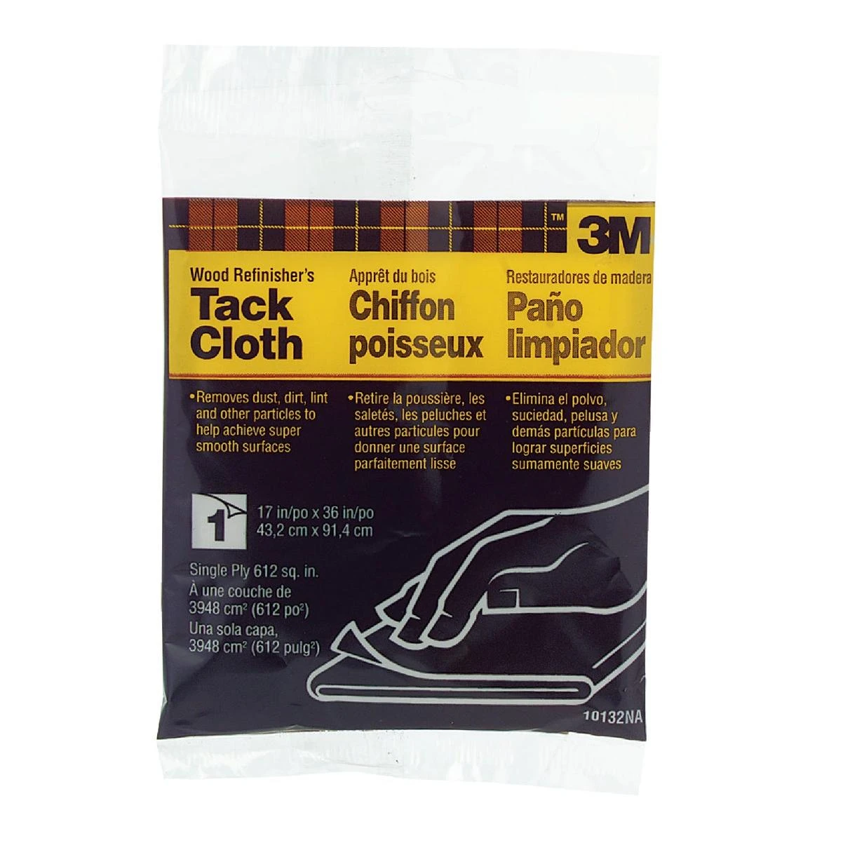 Tack Cloth, White, 17 In. X 36 In.