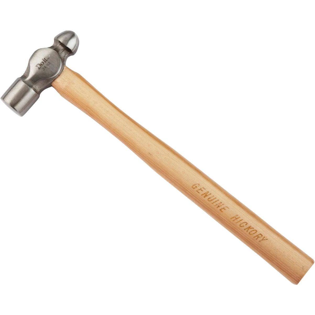 24 Oz. Steel Ball Peen Hammer With Hickory Handle