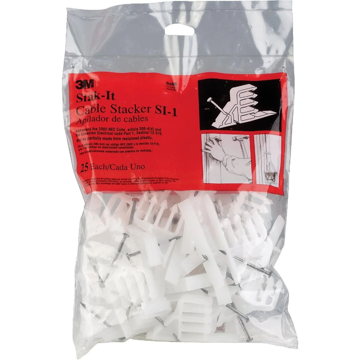 Stak-it 14/2 To 10/2 Awg Reclaimed Plastic Cable Stacker (25-pack)