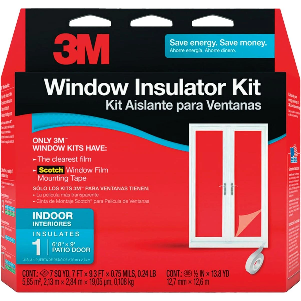 84 In. X 112 In. Indoor Patio Door Window Insulation Kit