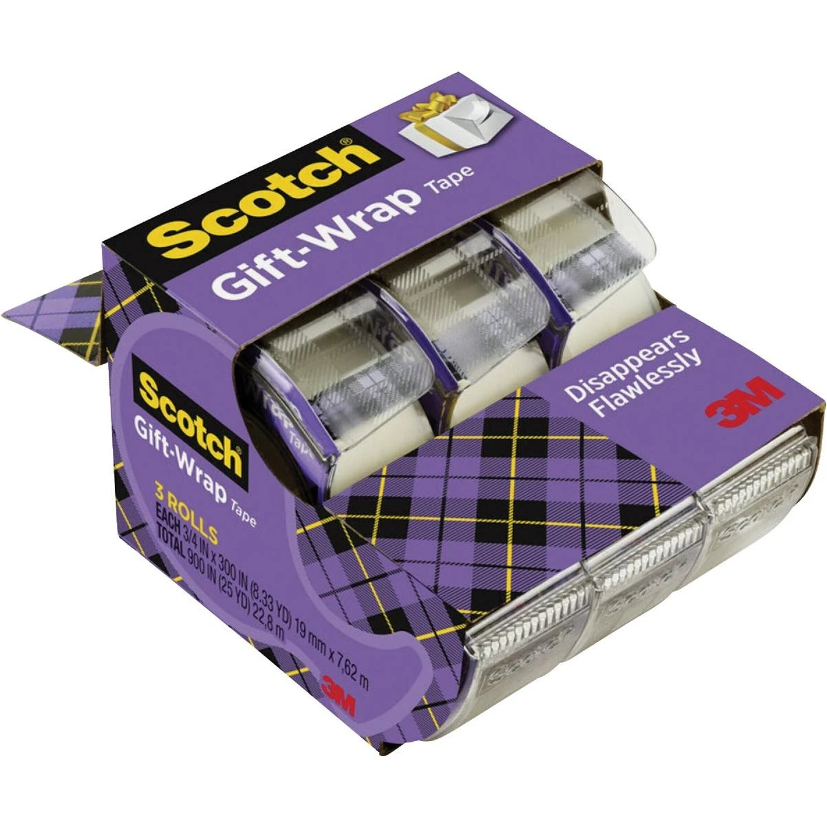 Giftwrap Tape, 3/4 In. X 300 In. (3-pack)