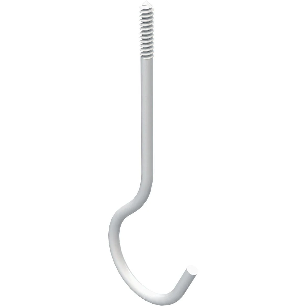 6 In. White Ceiling Hook