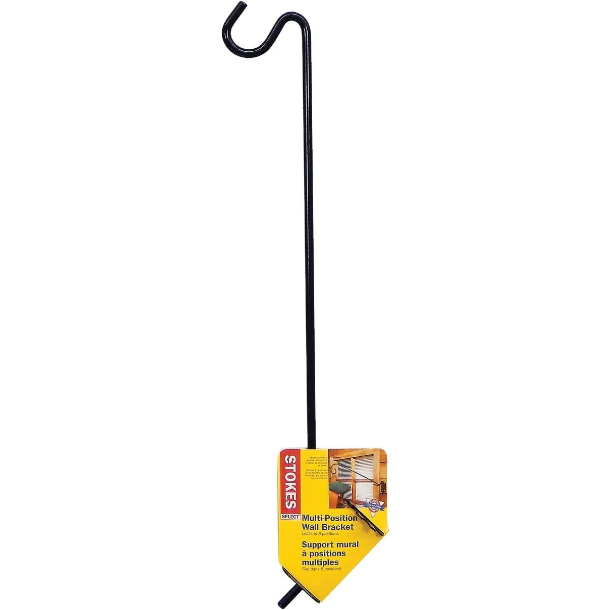 20 In. Black Metal Multi-position Bird Feeder Bracket