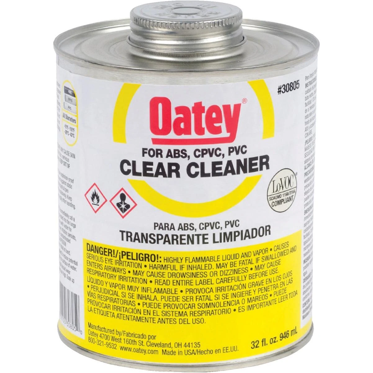 32 Oz. All-purpose Clear Pvc Cleaner