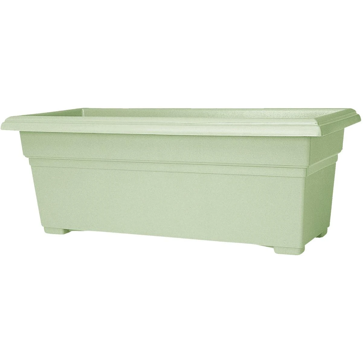Countryside 30 In. Plastic Sage Flower Box Planter