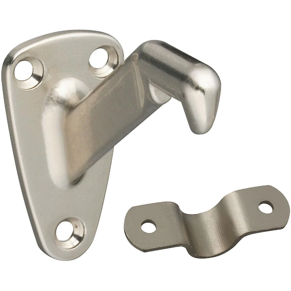 Gallery Series Satin Nickel Handrail Bracket, Bulk