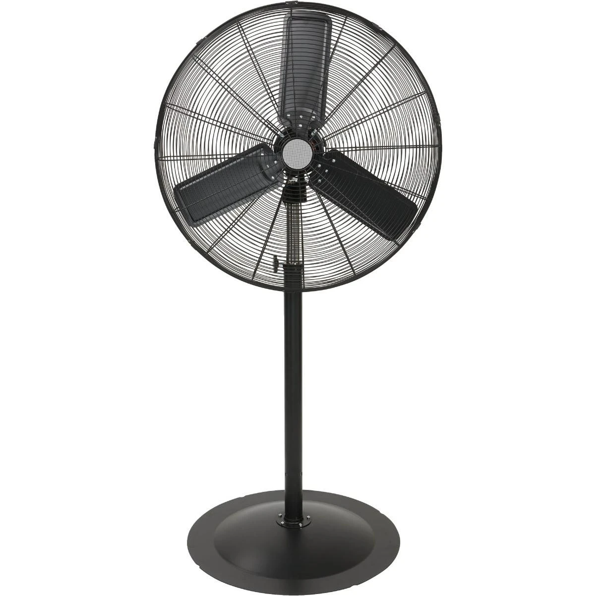 30 In. 3-speed 76 In. H. Black Oscillating Pedestal Fan