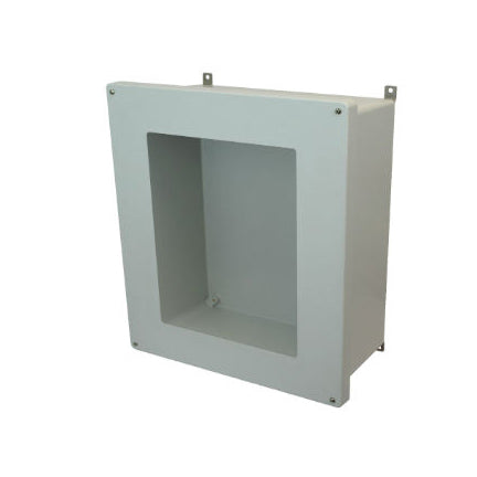 AM1868W 18x16x8 NEMA 4X Fiberglass Enclosure w/ Lift-Off Screw Cover Window