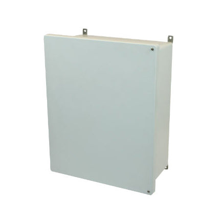 AM2068H 20x16x8 NEMA 4X Fiberglass Enclosure w/ Hinged Screw Cover