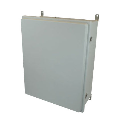 AM30248RT 30x24x8 NEMA 4X Fiberglass Enclosure w/ Raised Twist Latch Hinged Cover