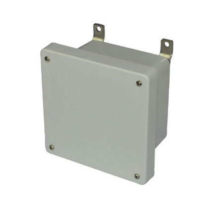AM664 6x6x4 NEMA 4X Fiberglass Enclosure w/ Lift-Off Screw Cover
