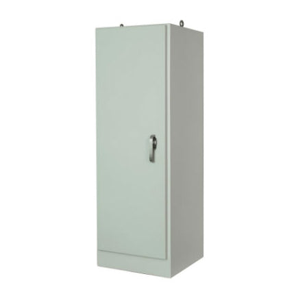 AM722525FS 72x25x25 NEMA 4X Free-Standing Single Door Fiberglass Enclosure w/ 3-PT Latching Handle