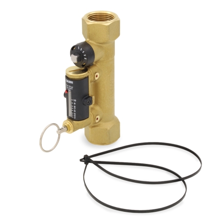 1/2" FNPT Quicksetter Balancing Valve w/ Flow Meter, 0.5-1.8 GPM