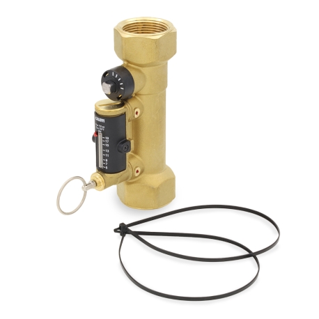 1-1/4" FNPT Quicksetter Balancing Valve w/ Flow Meter, 5.0-19 GPM