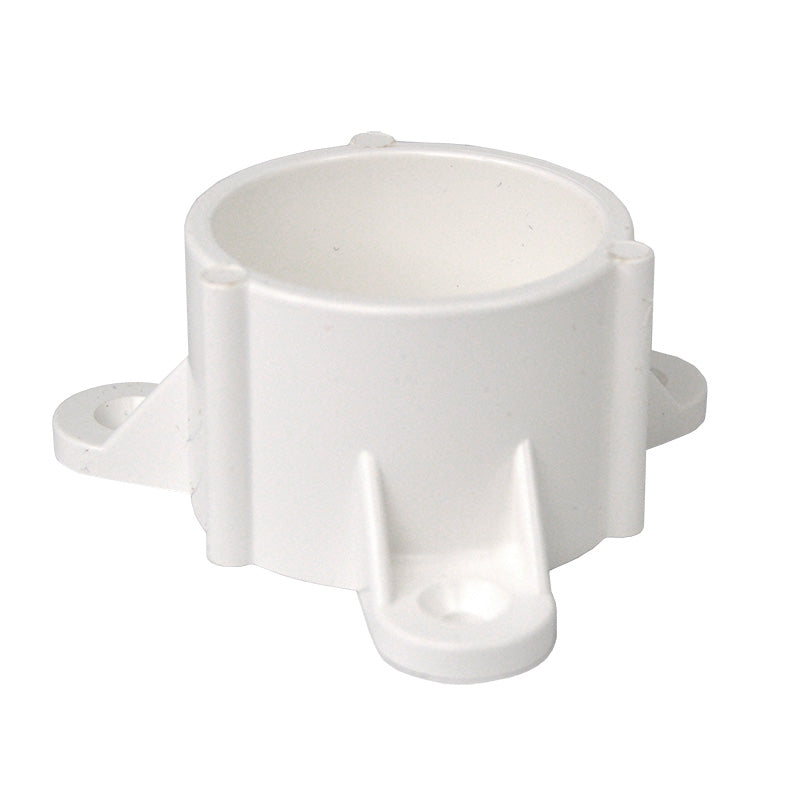 1-1/4" PVC Table Cap with Screw Tabs - Furniture Grade