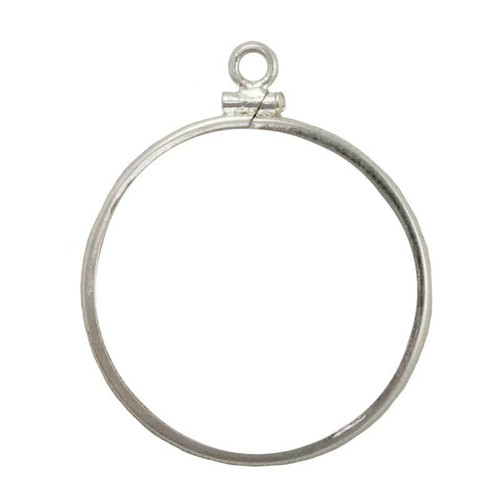 Coin Bezel Panda 1/4 oz Year 2001 & Up Sterling Silver Coin Edge Coin Frame Pendant