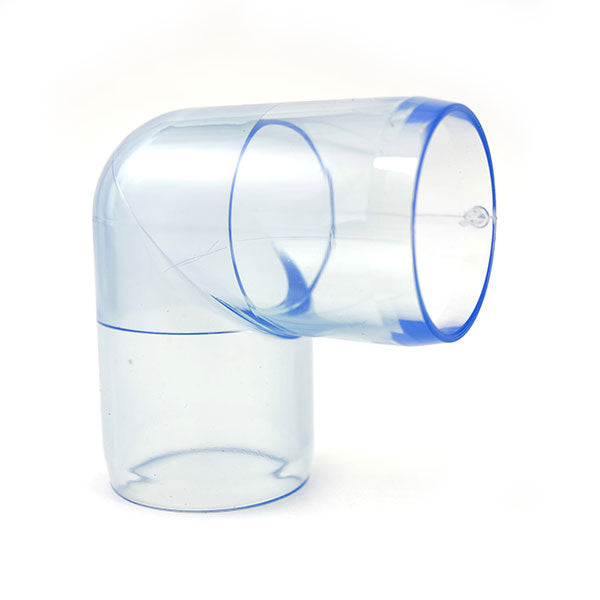 1-1/4" Clear PVC 90 Elbow Fitting (DC-90-012)