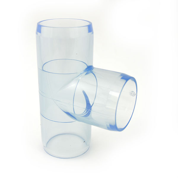 1-1/4" Clear PVC Tee Fitting (DC-T-012)