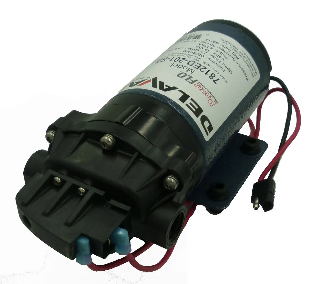 Delavan Extreme Duty Geolast Diaphragm Pump 12 V, 60 PSI, 2.0 GPM