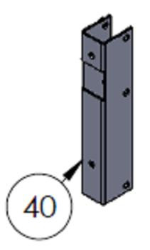 040 Doorking 2600-921 Idler Bracket Left