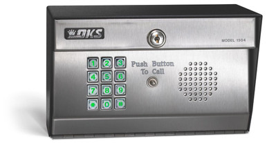 Doorking 1504 Surface Mount keypad w/Intercom.