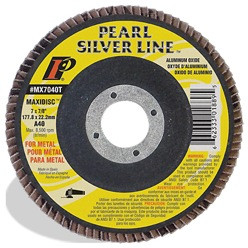 4-1/2 x 7/8 Silver Line™ 10 pack Flap Discs for Metal, Type 27 Shape A120