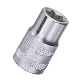 Genius Tools E-Star Hand Socket E-10 Size 1/2 Inch Drive Durable Chrome Vanadium Steel – 454510