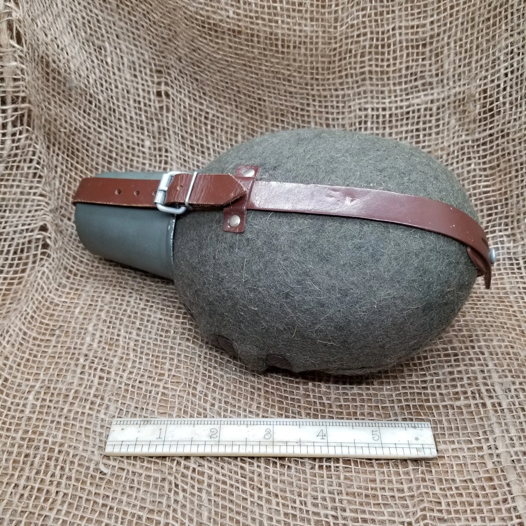 German WWI Green Wool Canteen | Reproduction