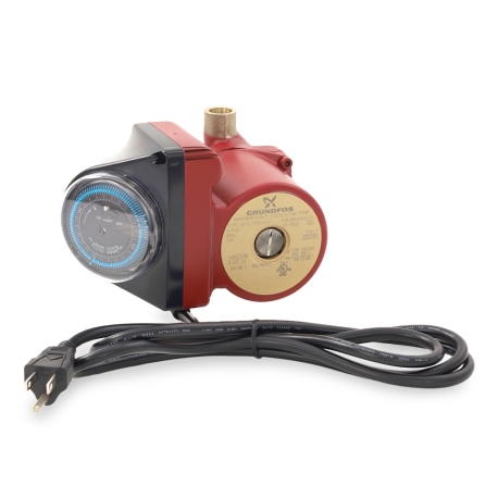 UP15-10B5/TLC Bronze Circulator Pump w/ Timer & Line Cord, 1/2" Sweat, 1/25 HP, 115V