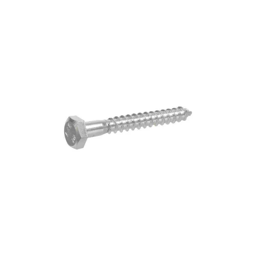 Hillman 3/8-16 x 1 1/2in Zinc Hex Lag Screw 100pk