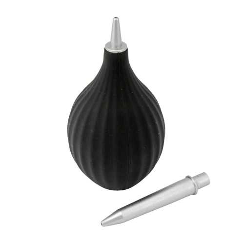 TimeLab Black Silicone Dust Blower with Extra Long Nozzle