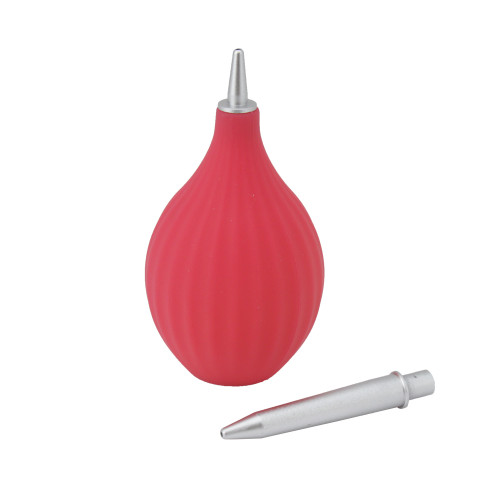 TimeLab Red Silicone Dust Blower with Extra Long Nozzle