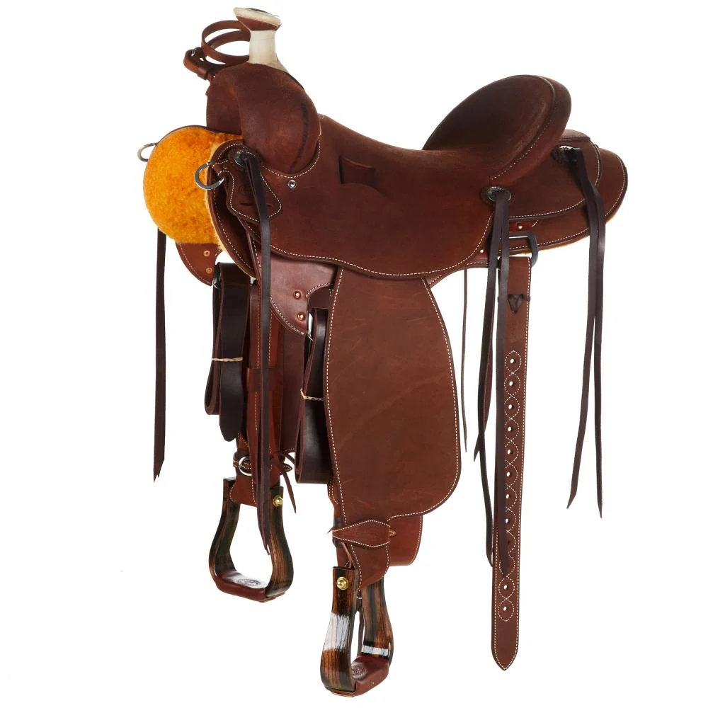 Martin Saddlery Chestnut Roughout Ranch Saddle