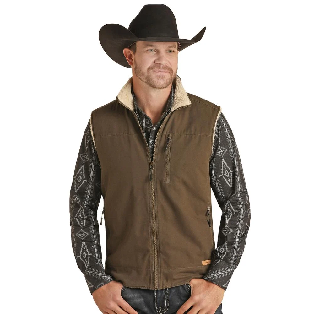 Men’s Powder River Brushed Canvas Vest