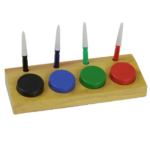 Set of 4 Dip Oilers and Cups in Stand