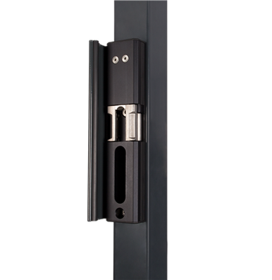 Locinox MODULEC-SA-E-9005 Surface Mounted Electric Strike, Fail Secure (Emissa), Black RAL 9005