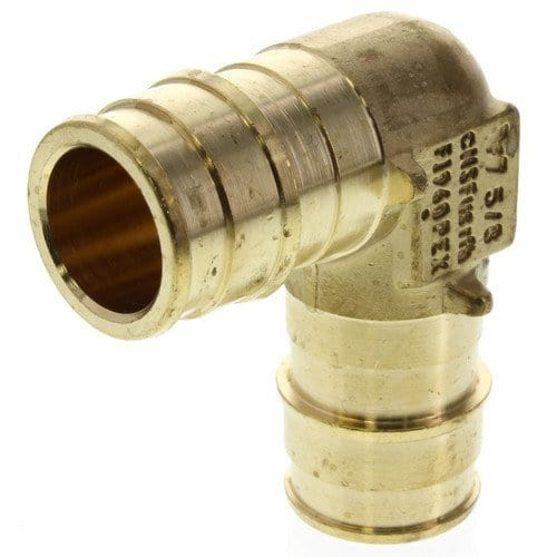 3/4" Expansion PEX x 1/2" Expansion PEX Elbow - Lead Free Brass