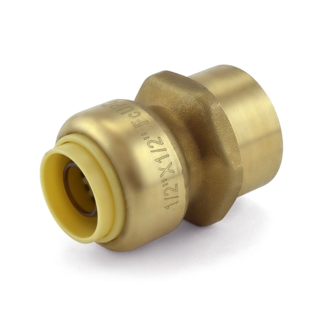 1/2" Push To Connect x 1/2" FNPT Adapter, Lead-Free