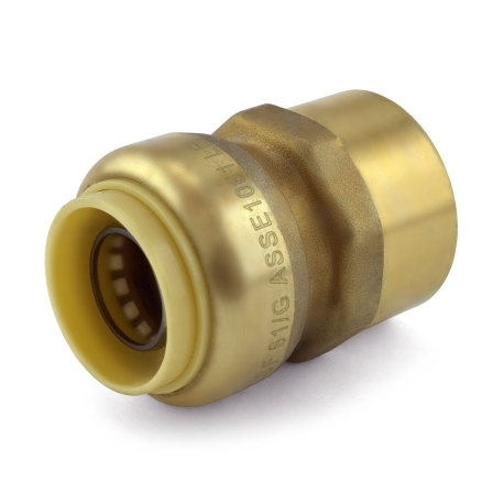 3/4" Push To Connect x 3/4" FNPT Adapter, Lead-Free