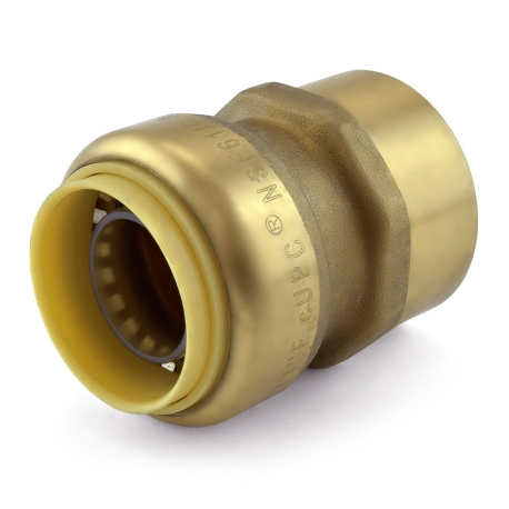 1" Push To Connect x 1" FNPT Adapter, Lead-Free