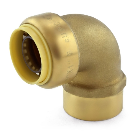 1" Push To Connect x 1" FNPT Elbow, Lead-Free