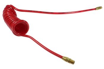 CO PR38-254-R Flexcoil, 3/8" ID x 25', 1/4" MPT Rigid Reusable, Red